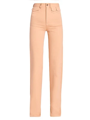 Twill Cotton Slim-Fit Jeans