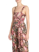 Floral Drape Crop Top
