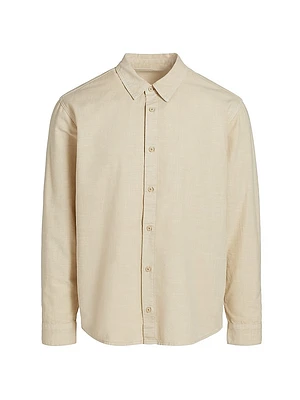 Russom Cotton Button-Front Shirt