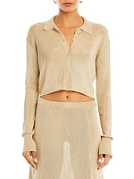 Jessa Metallic Knit Top