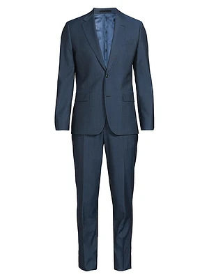 Brierley-Fit Wool Two-Button Suit
