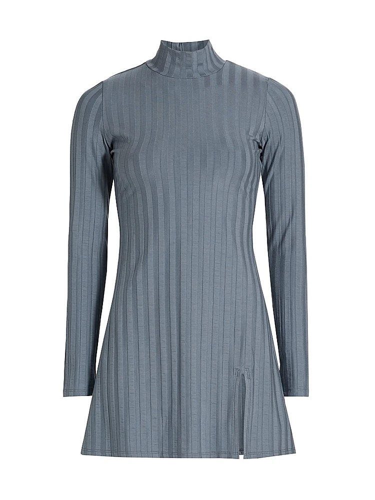 Libra Rib-Knit Minidress