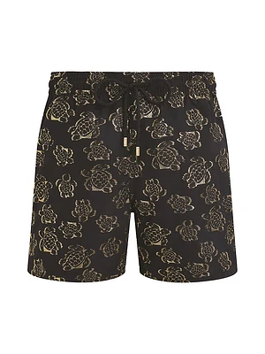 Metallic Jacquard Swim Shorts
