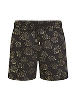 Metallic Jacquard Swim Shorts
