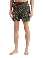 Metallic Jacquard Swim Shorts
