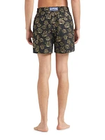 Metallic Jacquard Swim Shorts
