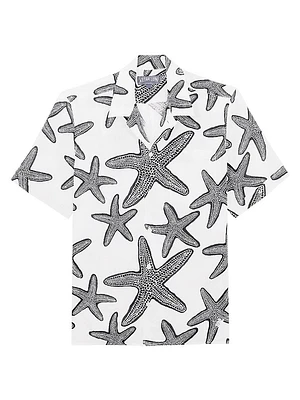Starlettes Printed Linen Shirt
