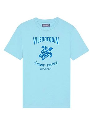 Logo Cotton Jersey Crewneck T-Shirt