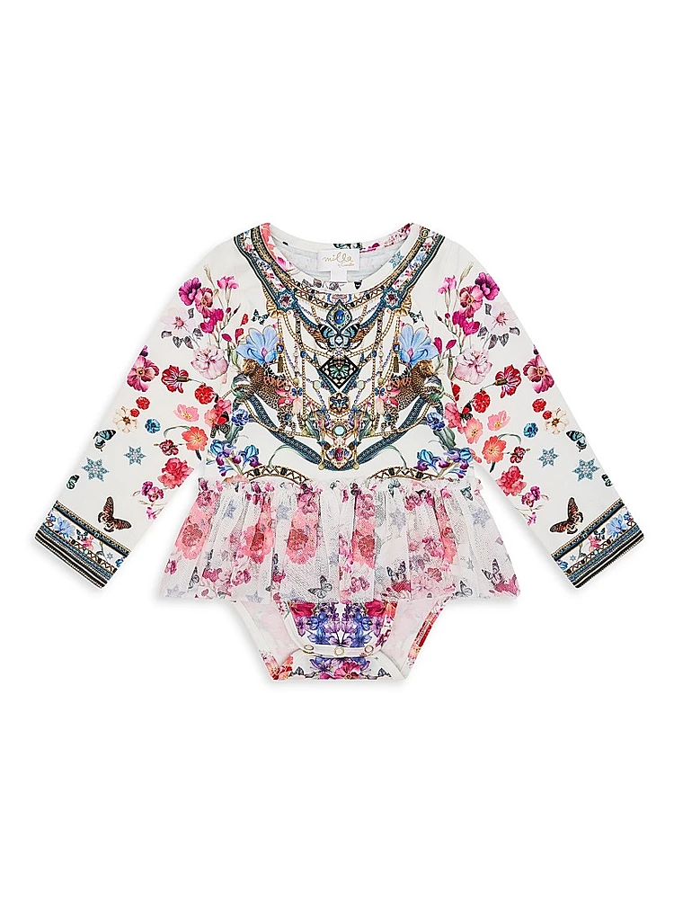Baby Girl's Printed Tutu Bodysuit