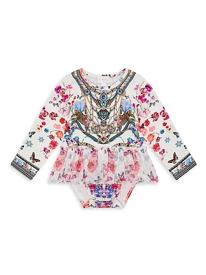 Baby Girl's Printed Tutu Bodysuit