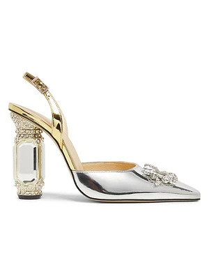 Heritage & Heirlooms Aurum 100MM Crystal-Embellished Pumps