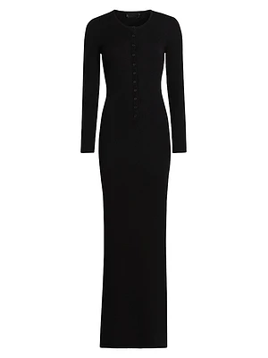 Roxy Wool Button-Front Sweaterdress