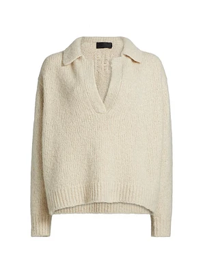 Callen Cashmere Spilt Collar Sweater