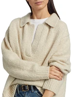 Callen Cashmere Spilt Collar Sweater