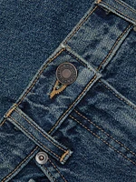 Alona Raw-Edge Denim Culottes