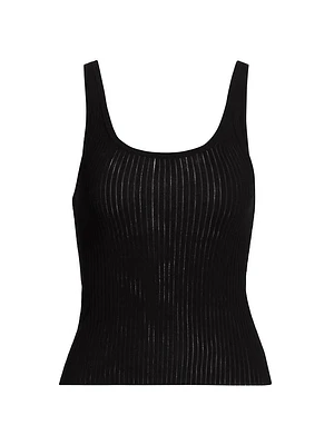 Wrenley Cotton Scoopneck Sweater Tank