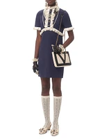 Crepe Couture Short Dress