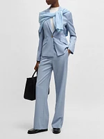 Slim-Fit Blazer Checked Wool