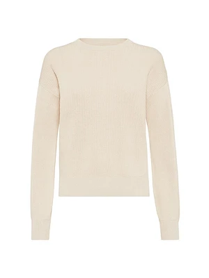 Cotton English Rib Sweater