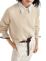 Cotton English Rib Sweater