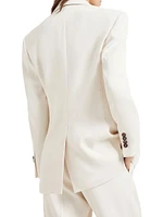 Comfort Viscose Couture Twill Blazer with Monili