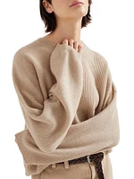 Alpaca and Cotton English Rib Sweater