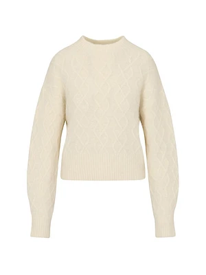 Yael Cable-Knit Stretch Wool Sweater