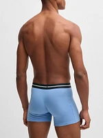 Three-Pack of Boxer Briefs with Logo Stripe Waistbands