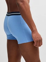Three-Pack of Boxer Briefs with Logo Stripe Waistbands