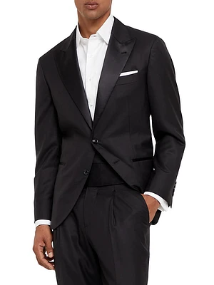 Tuxedo with Peak Lapel Jacket and Pleated Trousers