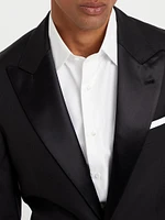 Tuxedo with Peak Lapel Jacket and Pleated Trousers