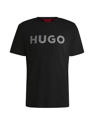 Cotton-Jersey T-Shirt with Logo Print