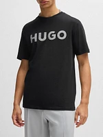 Cotton-Jersey T-Shirt with Logo Print