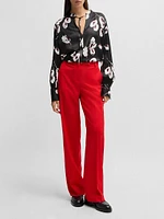 Relaxed-Fit Blouse with Tulip Print