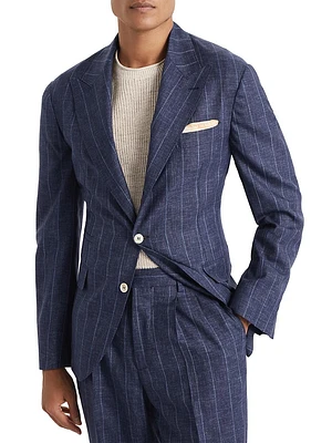 Fresco Deconstructed Blazer with Large Peak Lapels