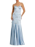 Prom Satin Strapless Mermaid Gown