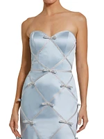 Prom Satin Strapless Mermaid Gown