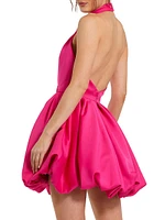 Ieena Satin Bubble-Hem Minidress