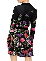 Millicent Floral Tie-Waist Fit & Flare Minidress