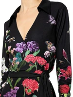 Millicent Floral Tie-Waist Fit & Flare Minidress