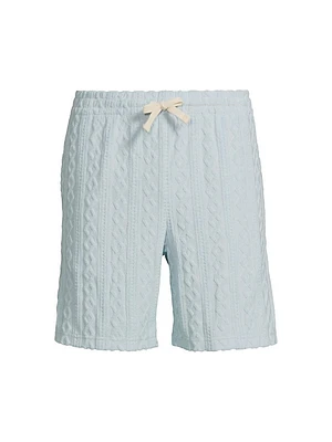 Nova Cable-Knit Drawstring Shorts