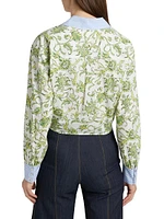 Mariana Ivy Paisley Poplin Top