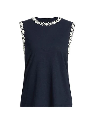 Blaine Opaque Stone Sleeveless T-Shirt