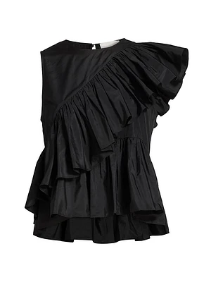 Ricki Asymmetric Ruffle Top