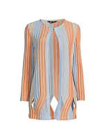 Jewel Neck Knit Jacket