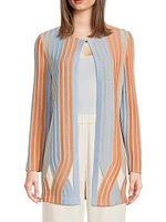 Jewel Neck Knit Jacket