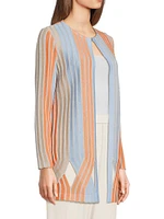 Jewel Neck Knit Jacket