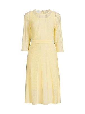 Knit A-Line Midi-Dress