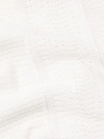Pointelle-Knit Midi-Dress