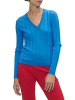 Rione V-Neck Rib Sweater
